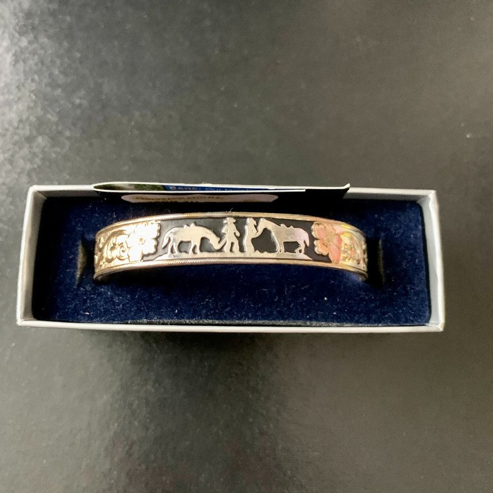 Montana Silversmith Between Friends Bracelet With Black Accents